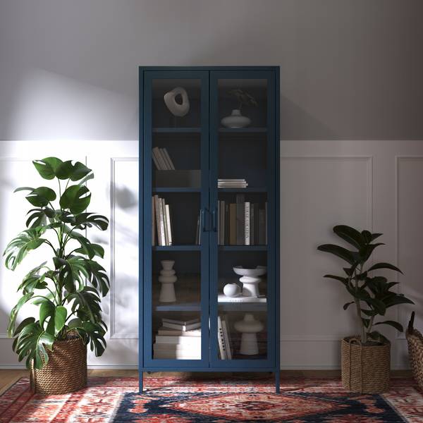 Vitrinenschrank Angelo Blau