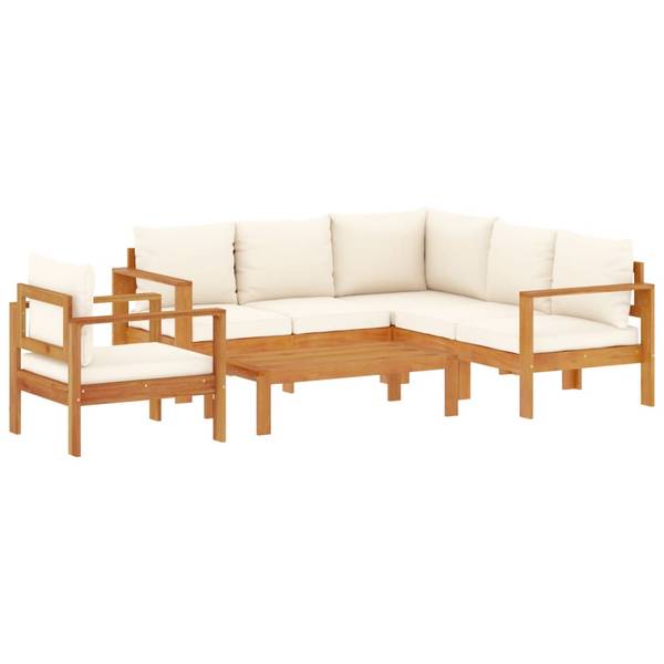Garten Sofagarnitur 3033744-1 (5-teilig) Creme
