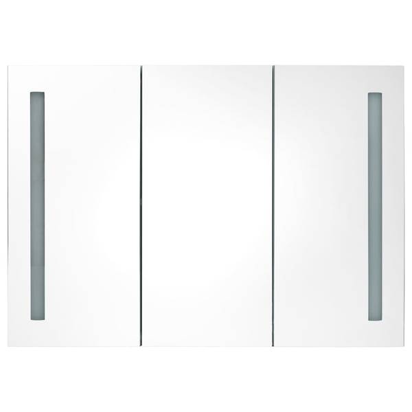 LED-Spiegelschrank D4083 Grau - 14 x 62 x 89 cm