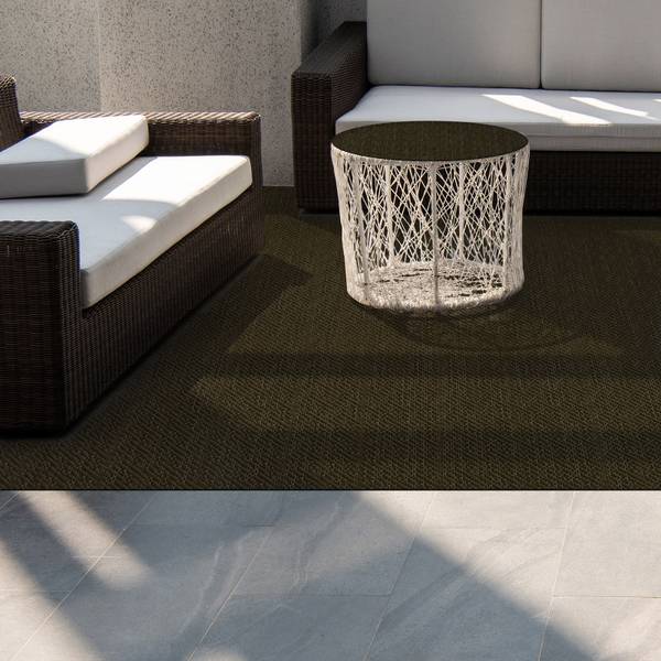 Outdoor-Teppich Mantua Anthrazit - 90 x 150 cm