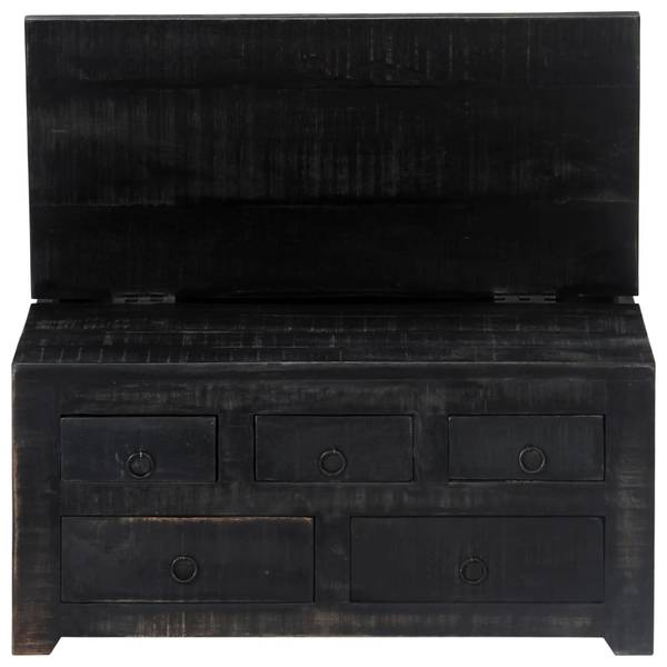 Couchtisch M603386 Schwarz - Massivholz - 20 x 30 x 65 cm