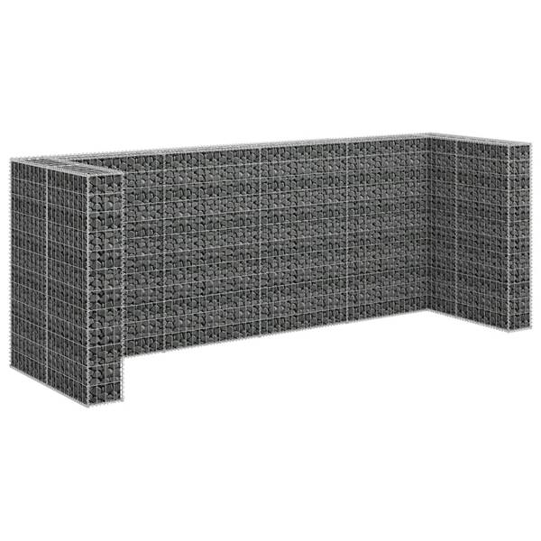 Mur en gabion 145614 Argenté - Acier - 100 x 120 x 320 cm