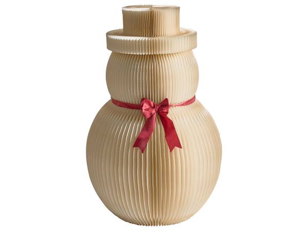 Dekofigur KLARALVEN 2-tlg Beige - Papier - 54 x 90 x 54 cm