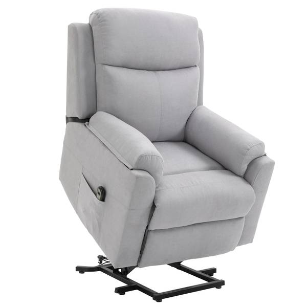 Aufstehsessel 713-094V90LG Glas Grau - Hellgrau