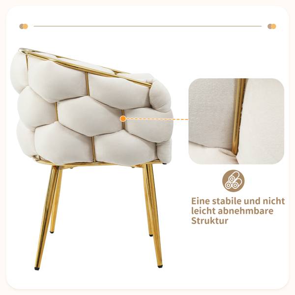 Esszimmerstühle | E - I - 20 Beige - Textil - 45 x 80 x 70 cm
