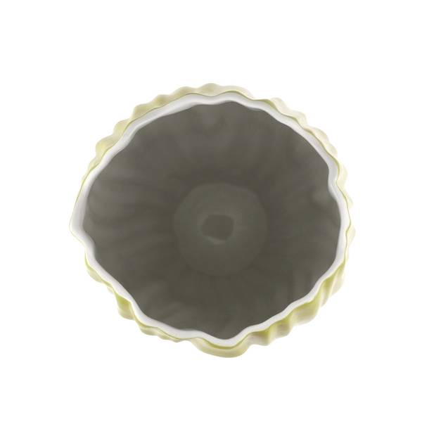 Vase Spirulina Grün - Porzellan - 16 x 30 x 16 cm