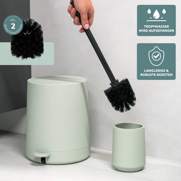 Bad-Accessoires 5er-Set Tesero Salbei