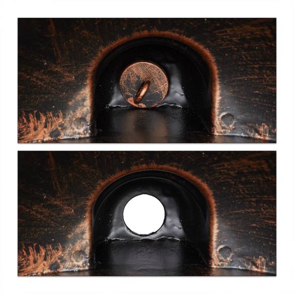 Muurfontein bruin - goud - aluminium - 37 x 66 x 20 cm