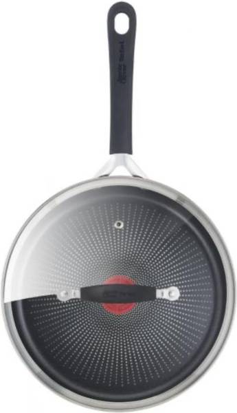 Schmorpfanne 25cm Jamie Oliver 2-tlg Silber - Borosilikatglas - 25 x 7 x 35 cm