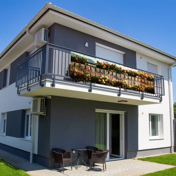BALKON-SICHTSCHUTZ Balkonblumen 300 x 75 cm