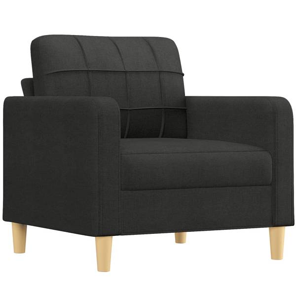 Sofagarnitur 3032139-2 (4-teilig) Schwarz