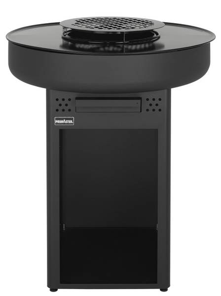 Holzkohlegrill BROOKSDALE Schwarz - Metall - 83 x 101 x 83 cm