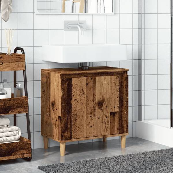 Waschbeckenunterschrank XT3781 Eiche Antik Dekor