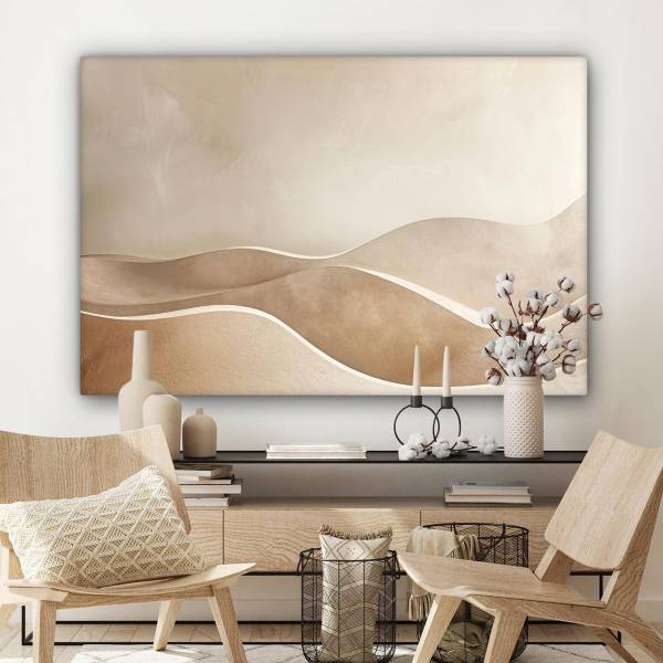 LEINWANDBILD Abstrakte Wellen 150 x 100 cm