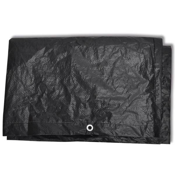 Tuinmeubel Hoes 3028508 zwart - aluminium - polyethyleen - 55 x 182 x 160 cm