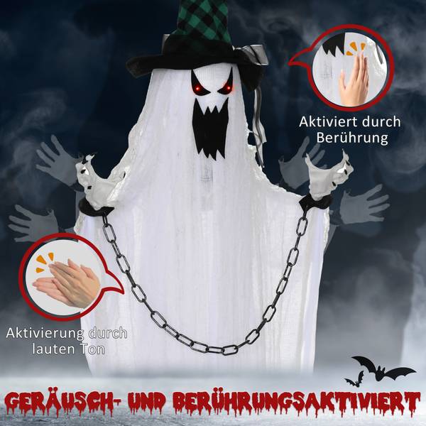 Halloween Dekoration 844-865V00WT Weiß - Textil - 16 x 204 x 88 cm
