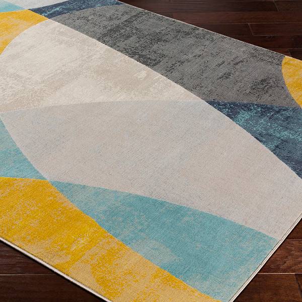 Kurzflorteppich CHICAGO Blau - Polypropylen - 160 x 2 x 220 cm