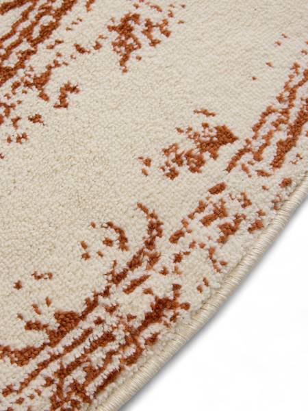 Teppich Suki Creme - Orange - 120 x 120 cm