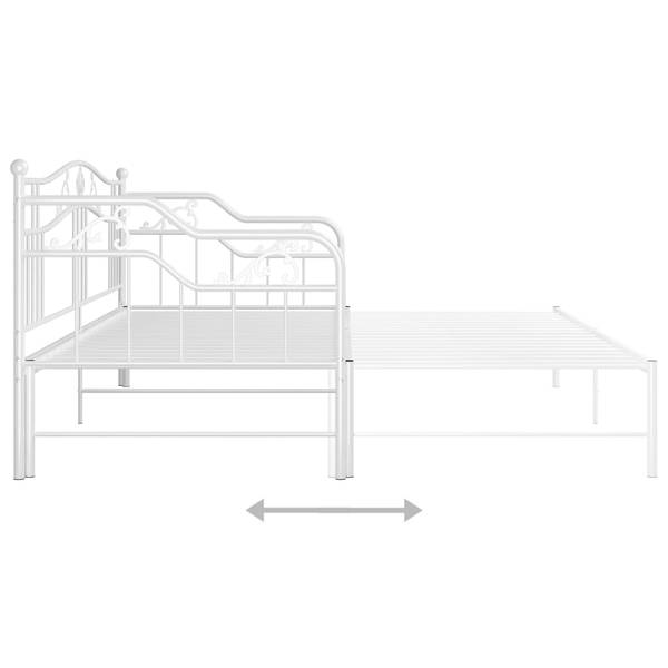 Schlafsofa 3007559 Weiß - Metall - 95 x 92 x 206 cm