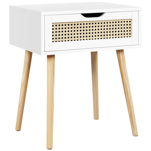 Nachttisch ARC25 Weiß - Holzwerkstoff - 41 x 58 x 49 cm