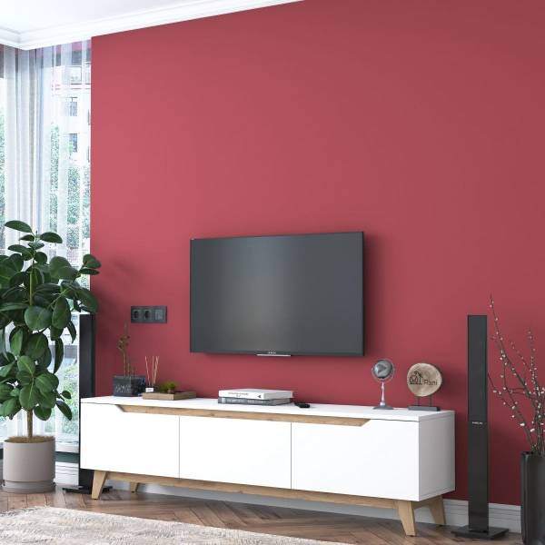TV-Möbel D1 - 2472 Weiß - Holzwerkstoff - 35 x 49 x 180 cm