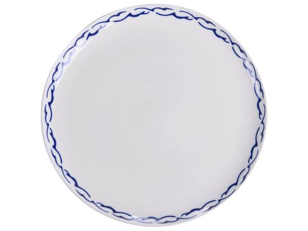 Tafelservice AMCHUR 24-tlg Blau - Weiß - Porzellan - 26 x 26 cm