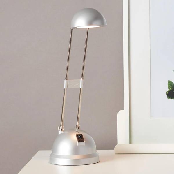 LED-Tischleuchte Katrina 1-flammig Silber Metall