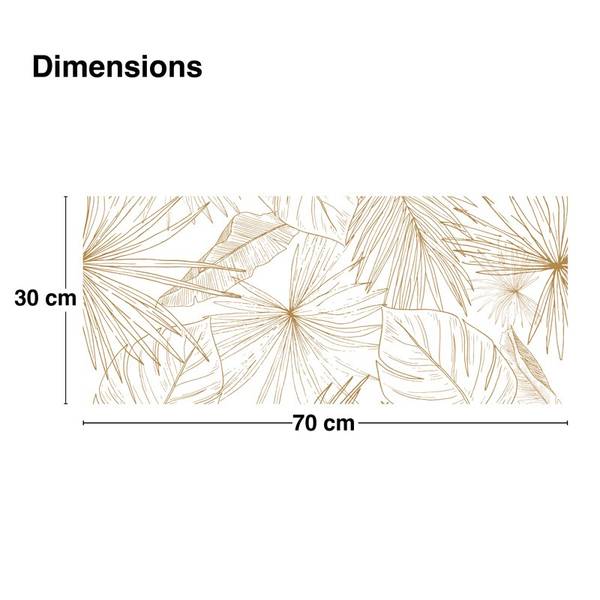 2 Wandpaneel Badezimmer-LÄMNAR KOLA Braun - Polyester PVC - 70 x 30 x 70 cm