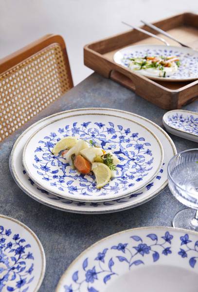 Servierschale Tile Legacy 2er set Porzellan - 18 x 2 x 18 cm