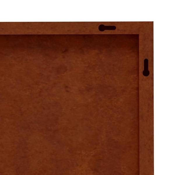 Garten Wanddekoration 824512 (3-teilig) Braun - Stahl - 55 x 1 x 105 cm