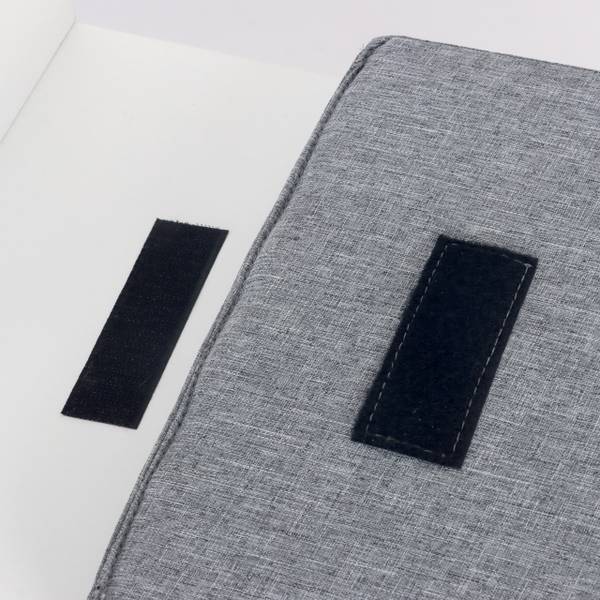 Kinderbank mit Bücherregal Grau - Weiß - Polyester - 79 x 72 x 31 cm