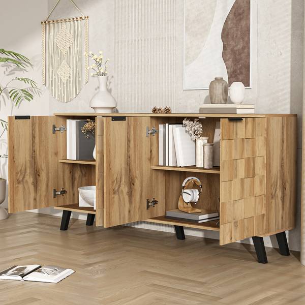 Sideboard Ocaers Braun - Holzwerkstoff - 36 x 78 x 161 cm