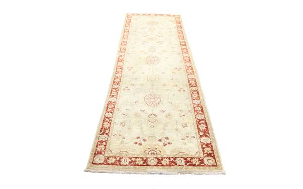 Orientteppich Läufer Oriental Beige - Wolle - 82 x 1 x 295 cm