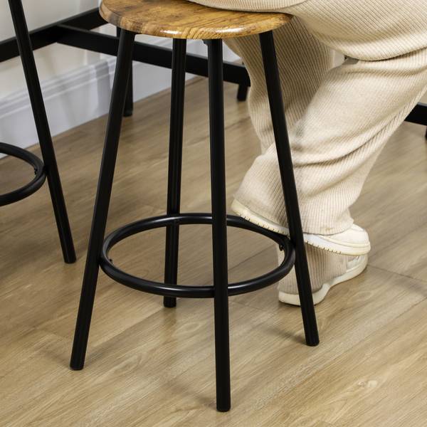 Bartisch 835-890V00RB 5er-Set Braun - Holzwerkstoff - 50 x 90 x 110 cm