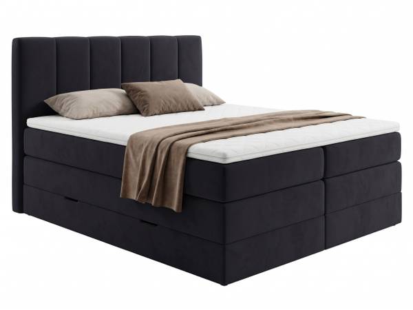 Boxspringbett Star Max Schwarz - Liegefläche Breite: 160 cm