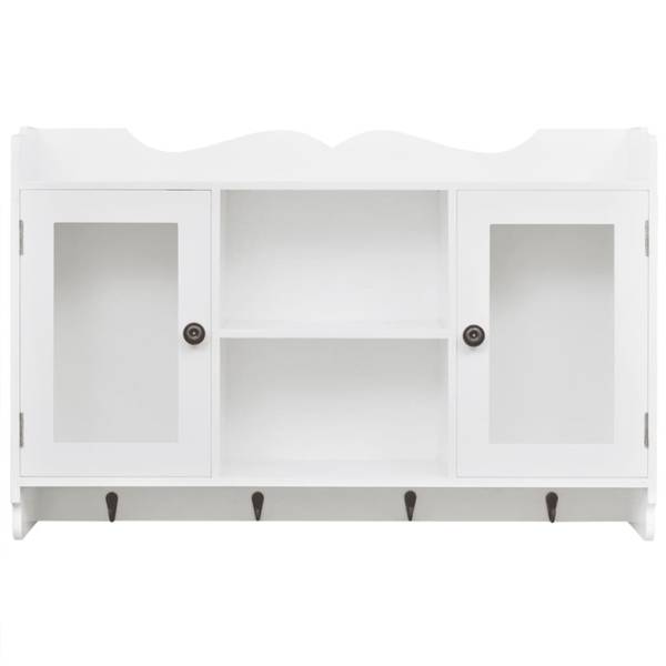 Vitrine 242435 Weiß - Holzwerkstoff - 68 x 44 x 17 cm