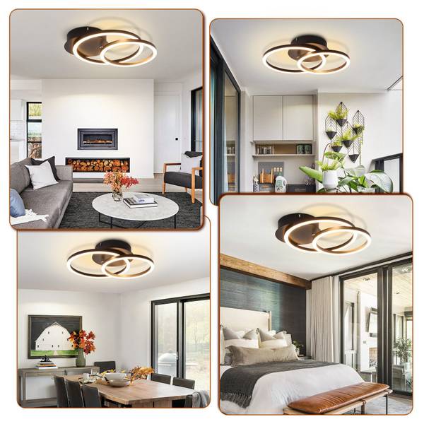 LED Plafondlamp Gallagher zwart