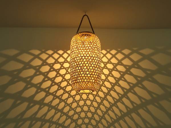 2er Set LED Solarlaternen, Höhe 56,5cm Braun - Bambus - 23 x 57 x 23 cm