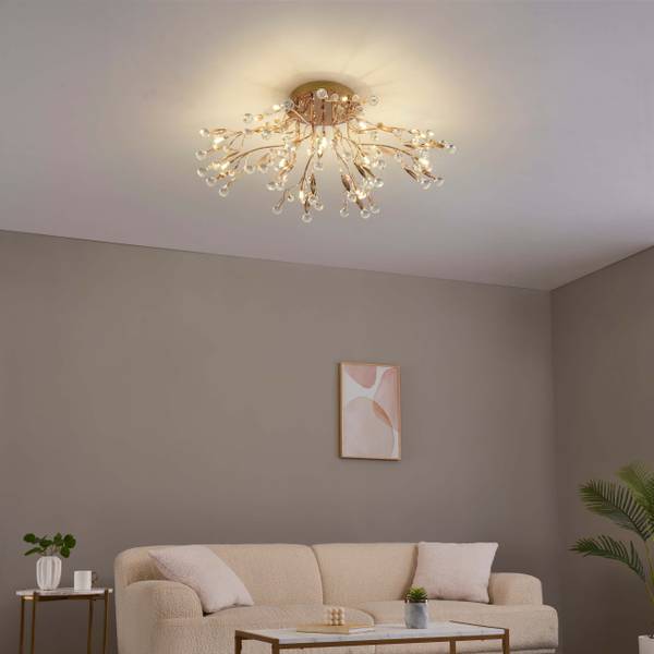 Deckenleuchte Gutenstein Gold - Metall - 78 x 29 x 29 cm