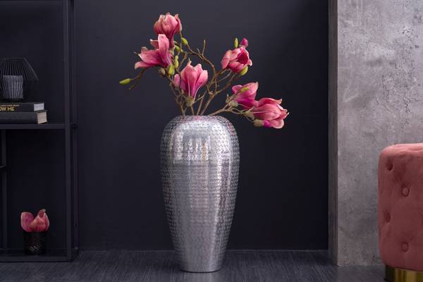 Vase ORIENTAL Silber - Metall - 25 x 50 x 25 cm
