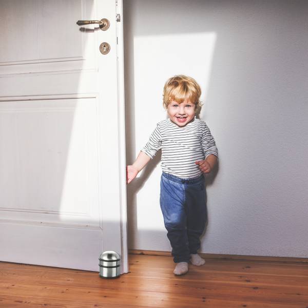 Butoir de porte acier inoxydable argenté Nombre de pièces dans le lot : 1