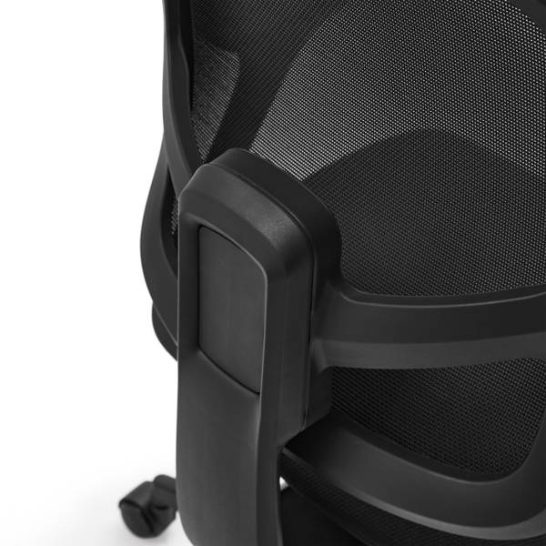 Bürostuhl Malio Schwarz - Polyester - 68 x 114 x 63 cm