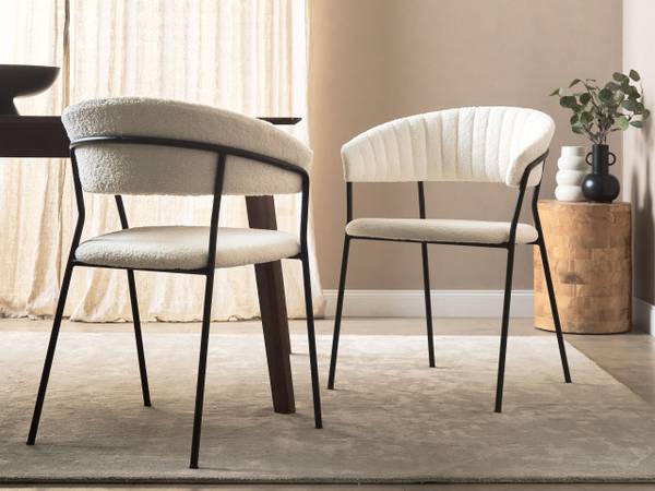 Stuhl MARIPOSA 2-tlg Schwarz - Weiß