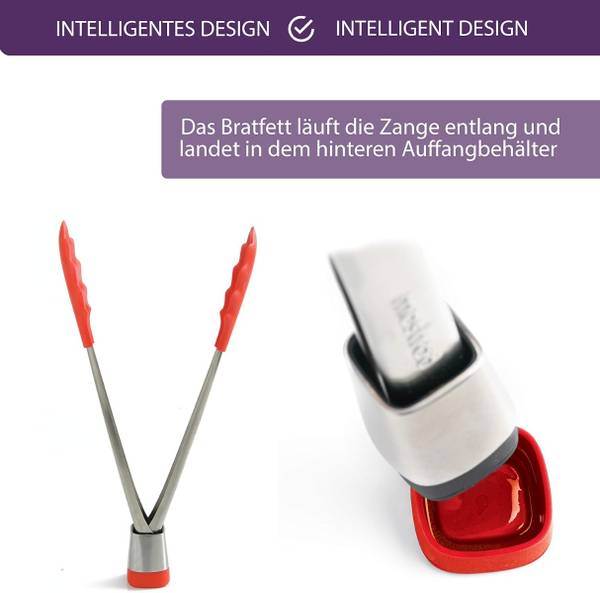 Pince de cuisson Express Vert - Silicone - 5 x 4 x 28 cm