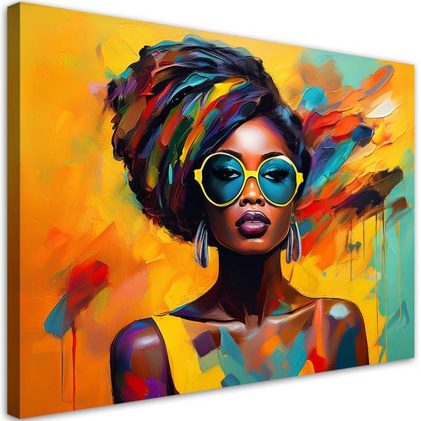 Wandbild afrikanische frau 100 x 70 cm