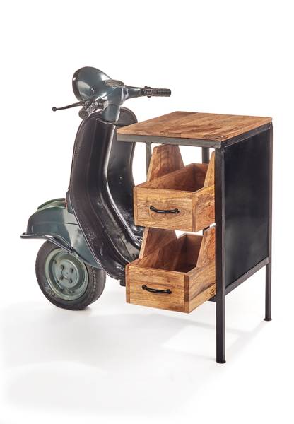 Regal VIAGGIO Grau - Metall - 70 x 107 x 105 cm