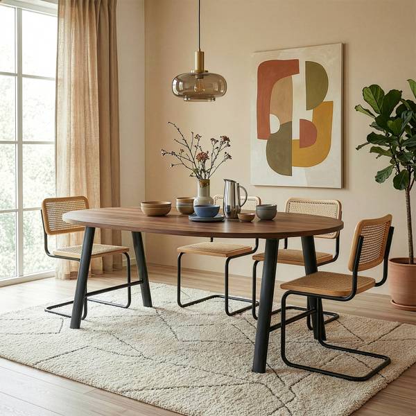 Tischgestell Hullem 2er Set Schwarz - Stahl - 70 x 72 x 10 cm