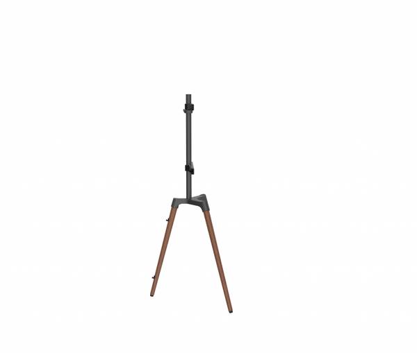 TV-Stand LUMFS19-44F-01_ZWART Schwarz - Stahl - 77 x 135 x 50 cm