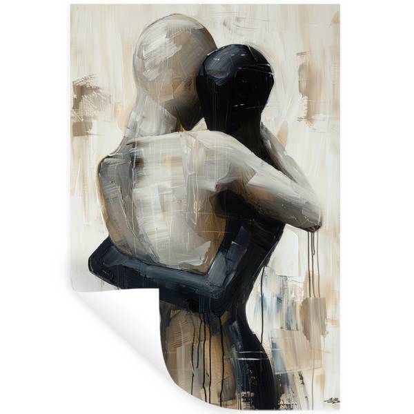 WANDTATTOO Liebe 80 x 120 cm - Durchmesser: 128 cm