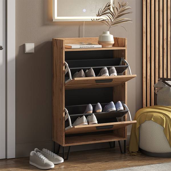 Schuhkipper Amber 55555 Braun - Holzwerkstoff - 60 x 100 x 25 cm